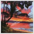 cross stitch pattern Mini Maui Sunset