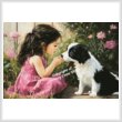 cross stitch pattern Puppy Love