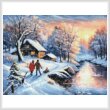 cross stitch pattern Snow River