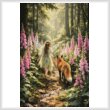 cross stitch pattern Foxglove Fairy (Large)