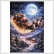 cross stitch pattern Moonlit Christmas Flight