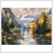 cross stitch pattern Rocky Mountain Campsite (Large)
