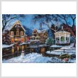 cross stitch pattern Christmas at Peddlers Village (Large)