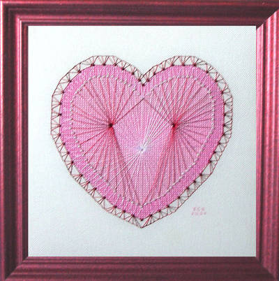 cross stitch pattern Heart Strings