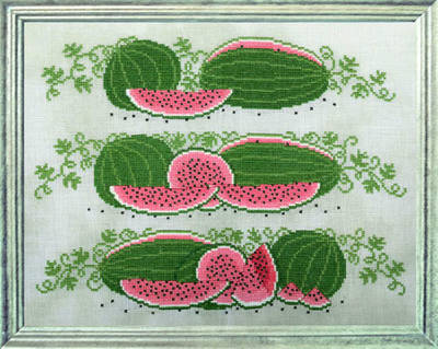 cross stitch pattern Watermelon Borders