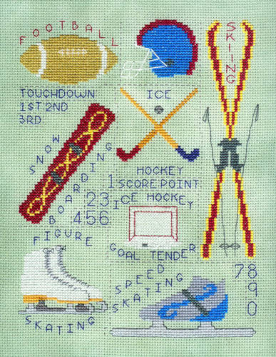 cross stitch pattern Sports Images - Set 3