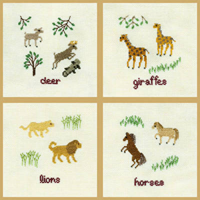 cross stitch pattern Two by Two They Came - Group 1
