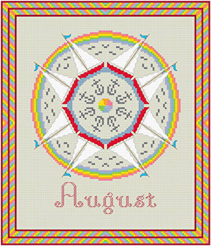 cross stitch pattern August - Summer Delights