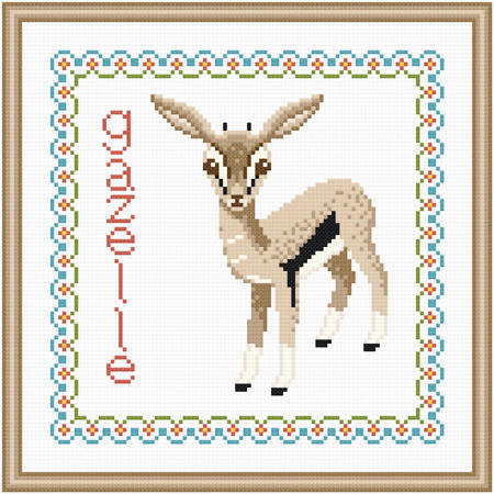 cross stitch pattern Baby Gazelle