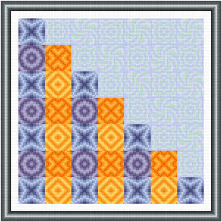 cross stitch pattern Drop and Bounce