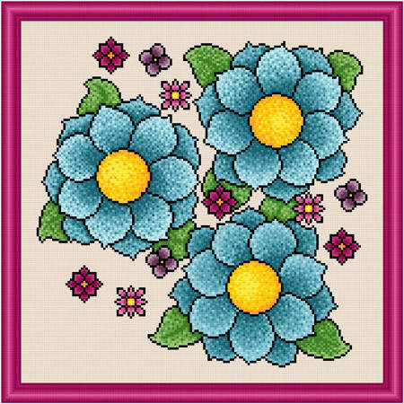 cross stitch pattern Vibrance - Random