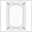 cross stitch pattern Two Ends-Formal Border