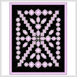 cross stitch pattern Amethyst and Silver