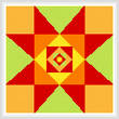 cross stitch pattern Aztec Star