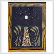 cross stitch pattern Full Moon Over the Bay