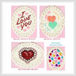 cross stitch pattern Love Is In The Air