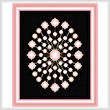cross stitch pattern Rose Quartz and Gold