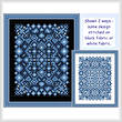 cross stitch pattern Sapphire