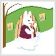 cross stitch pattern Snow Bunny