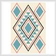 cross stitch pattern Turquoise Delight