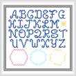 cross stitch pattern Bold Monograms with 3 Borders