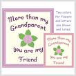 cross stitch pattern Grandparent - Friend