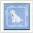 cross stitch pattern Lace Pup