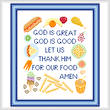 cross stitch pattern Child's Meal Prayer