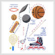 cross stitch pattern Sports Images - Set 1