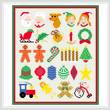 cross stitch pattern Tiny Popular Christmas Collection