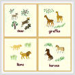 cross stitch pattern Two by Two They Came - Group 1