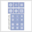 cross stitch pattern Snowflakes - 6 Ornament Set