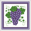 cross stitch pattern Cluster of Grapes