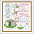 cross stitch pattern Religious Easter Images and Verses