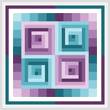cross stitch pattern Rotating Squares