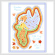 cross stitch pattern Autumn Fairy Birth Announcement