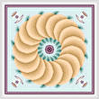 cross stitch pattern French Cruller with Mint Tea