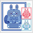 cross stitch pattern Easter Owl