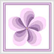 cross stitch pattern Twirl Around - Lavender
