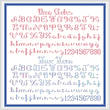cross stitch pattern Shaded Alphabet - 1 or 2 Tone (7 high)