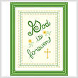 cross stitch pattern God Is Forever