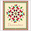cross stitch pattern December - Santa Holiday