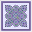 cross stitch pattern Purple Mountain Majesties
