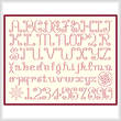 cross stitch pattern Shaded Alphabets - 14 high