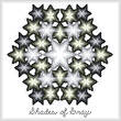 cross stitch pattern Kaliedoscope - Shades of Gray