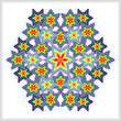 cross stitch pattern Kaleidoscope - Rainbow