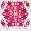 cross stitch pattern Kaleidoscope - Valentine's Day