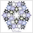cross stitch pattern Kaleidoscope of Seasons - Winter
