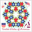 cross stitch pattern Kaleidoscope - USA Patriotism