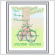 cross stitch pattern In Loving Memory - Bicycle